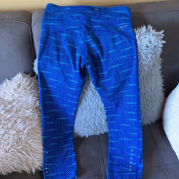 NIKE DRY-FIT Blue & Teal 3/4 length Running Pants - Picture 5 of 10